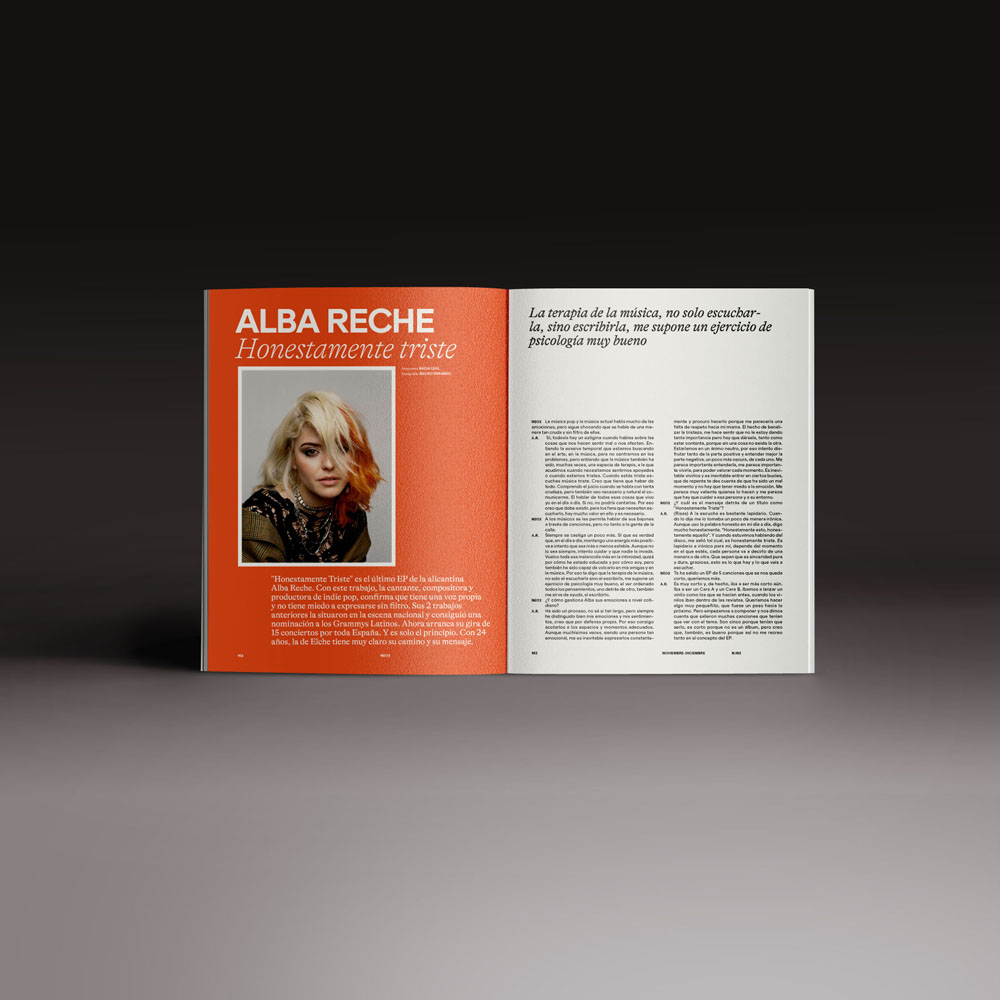Neo2 Portada número 182, una doble página entrevista a Alba Reche