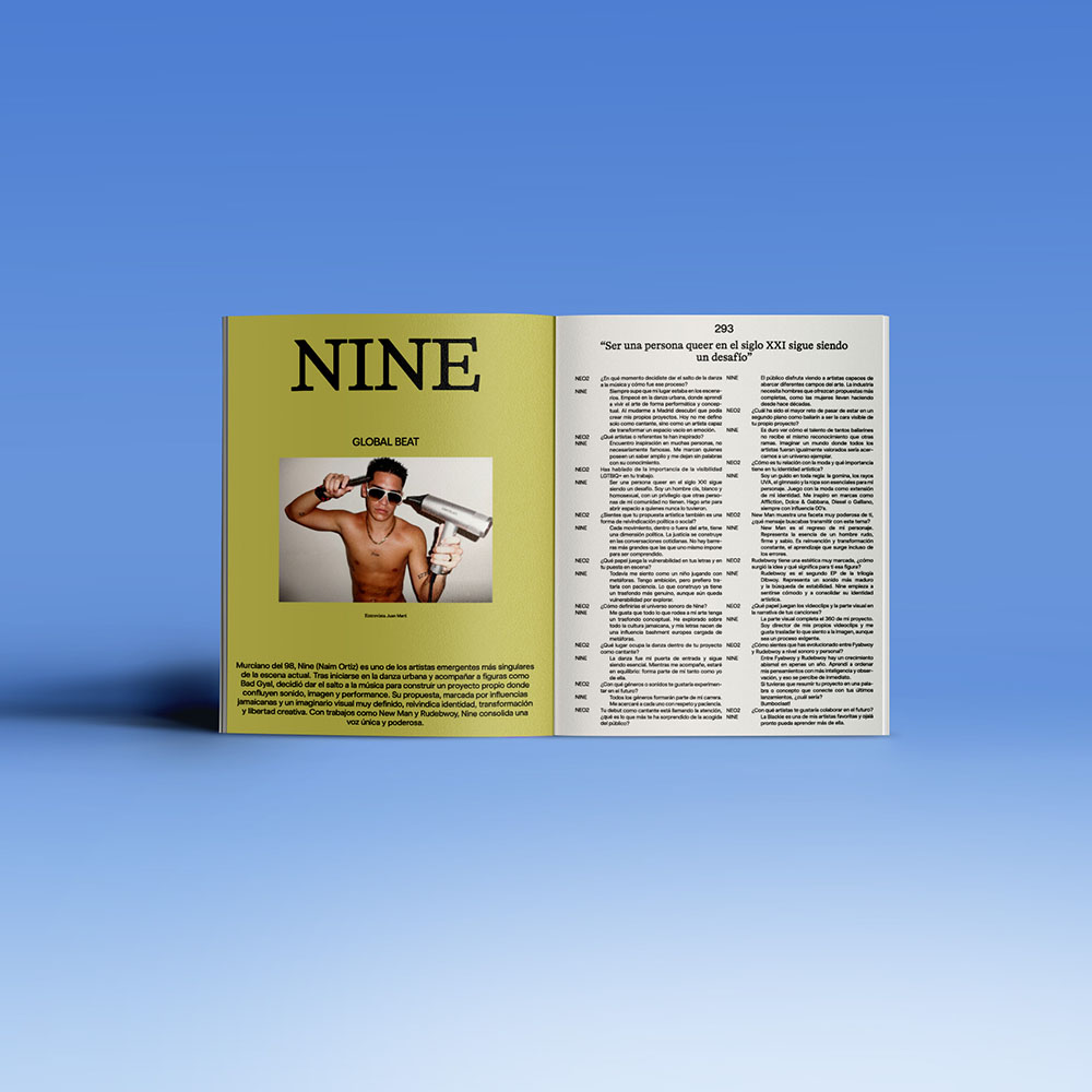 Revista Neo2 número 200: doble página de Nine