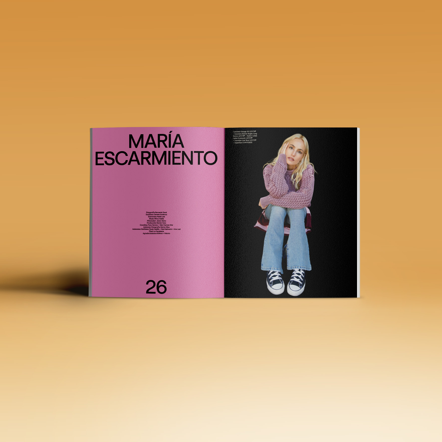 Revista Neo2 número 201: doble página María Escarmiento