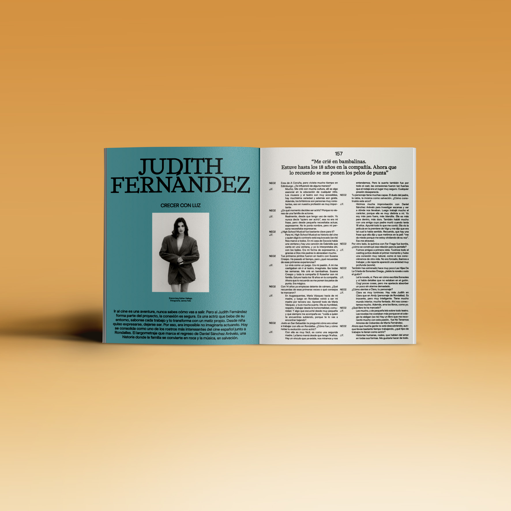 Revista Neo2 número 201: Doble página Judith Fernández