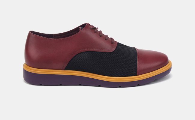 1 shoe united nude men flex-derby-bordeaux-black-purple-out UNITED NUDE MEN