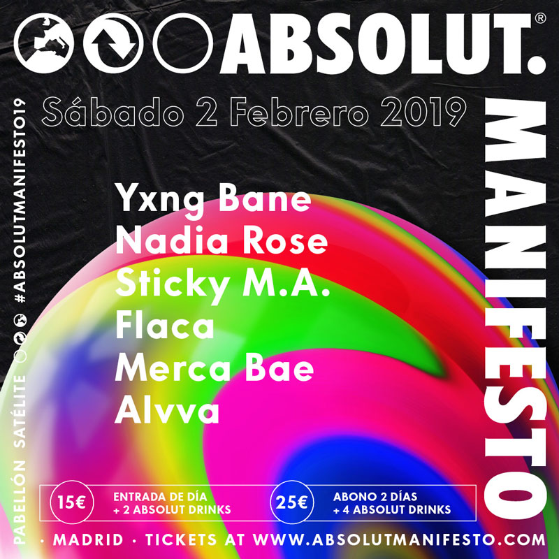 absolut manifesto 2019 cartel sabado 2 febrero
