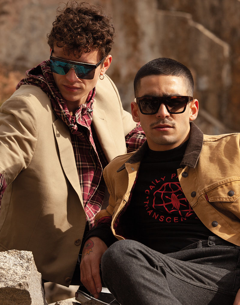 Omar Ayuso y Arón Piper juntos en este editorial de moda