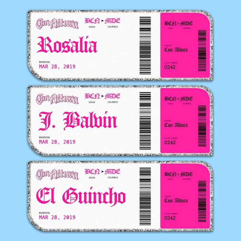 En las alturas con Rosalía, El Guincho y J Balvin
