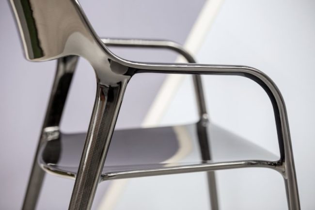 silla Karbon Actiu detalle metalizada