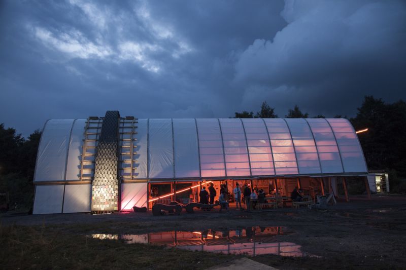 Bienal arquitectura Chicago 2019: proyecto arquitectura iluminado noche