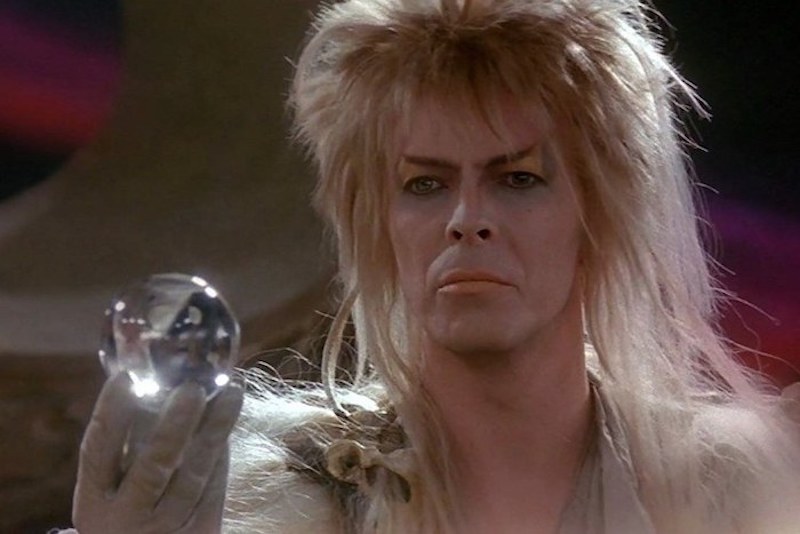 Fotograma del film The Labyrinth con David Bowie