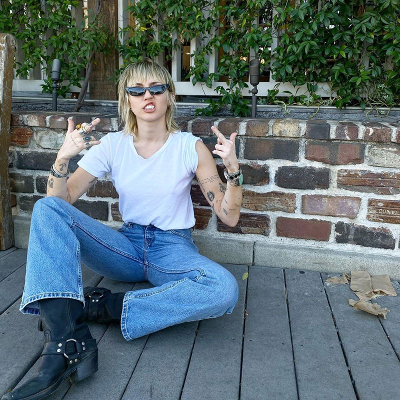 Miley Cyrus y su nuevo corte de pelo Mullet