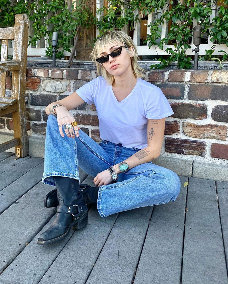 Miley Cyrus y su nuevo corte de pelo Mullet