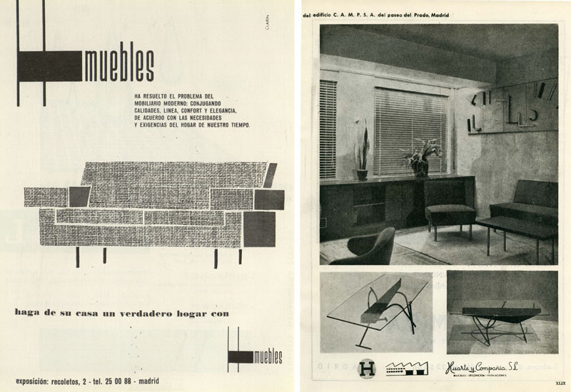 H Muebles, el diseño moderno en la época de Franco