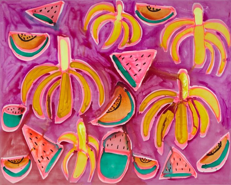 Katherine Bernhard pinturas de Bananas y sandias