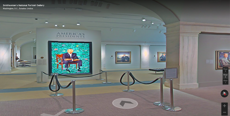 Museos Virtuales- Vista Museo Smithsonian, galeria nacional del retrato de Washington DC