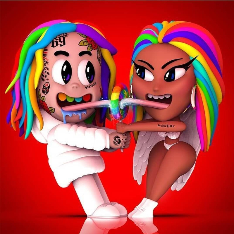 6ix9ine y Nicki Minaj,Trollz, nueva polÃ©mica