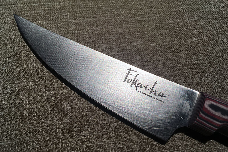 Trattoria Fokacha: cuchillo de la trattoria de Lakasa