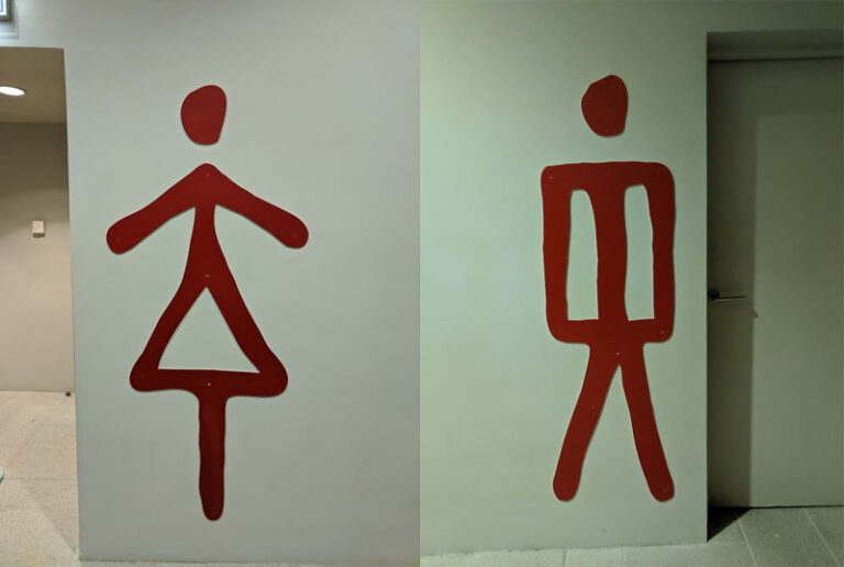 Señalizaciones y carteles de los cuartos de baño: Las 11 tipologías