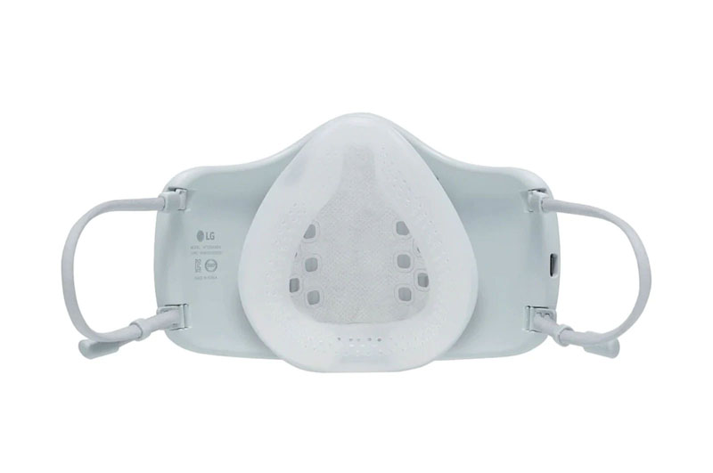 LG Puricare Air Purifying Mask: la mascarilla blanca por dentro