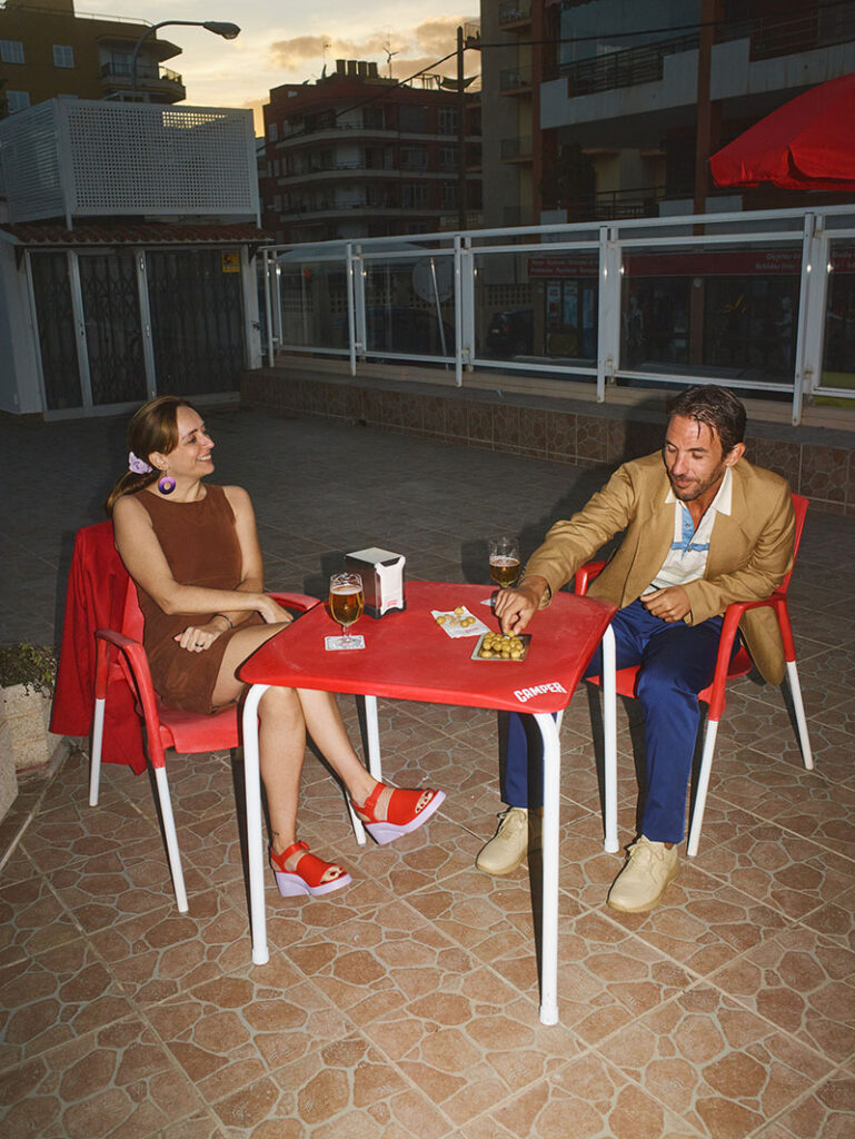 Zoccoli Donna Camper Kaah K201283 - Pelle, Tacco A Zeppa, Nero - Foto 5