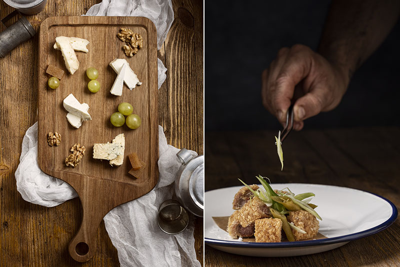 Restaurante Sagrario Tradición: tabla de quesos y torreznos
