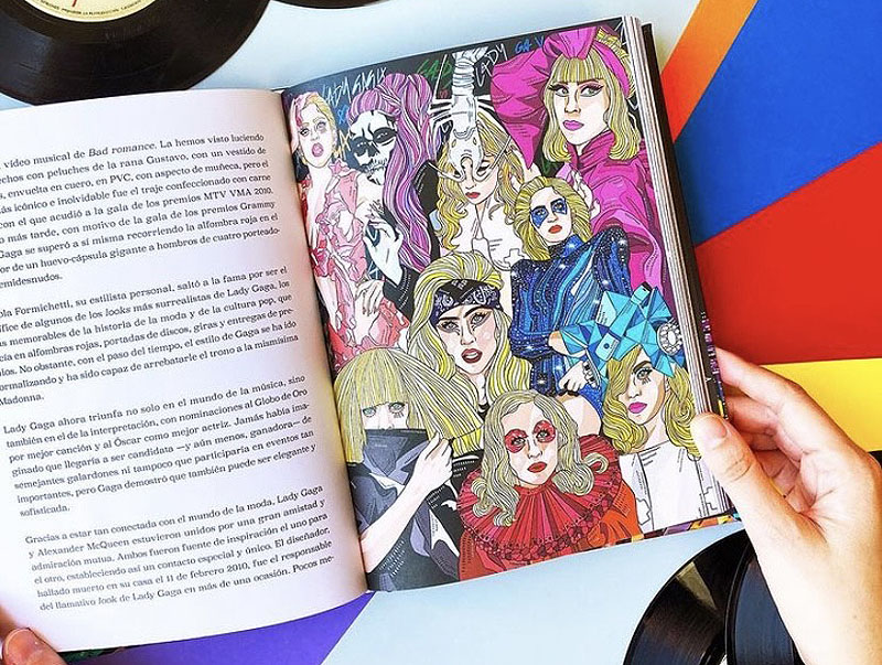 Laura Floris ilustra la biografía de Lady Gaga