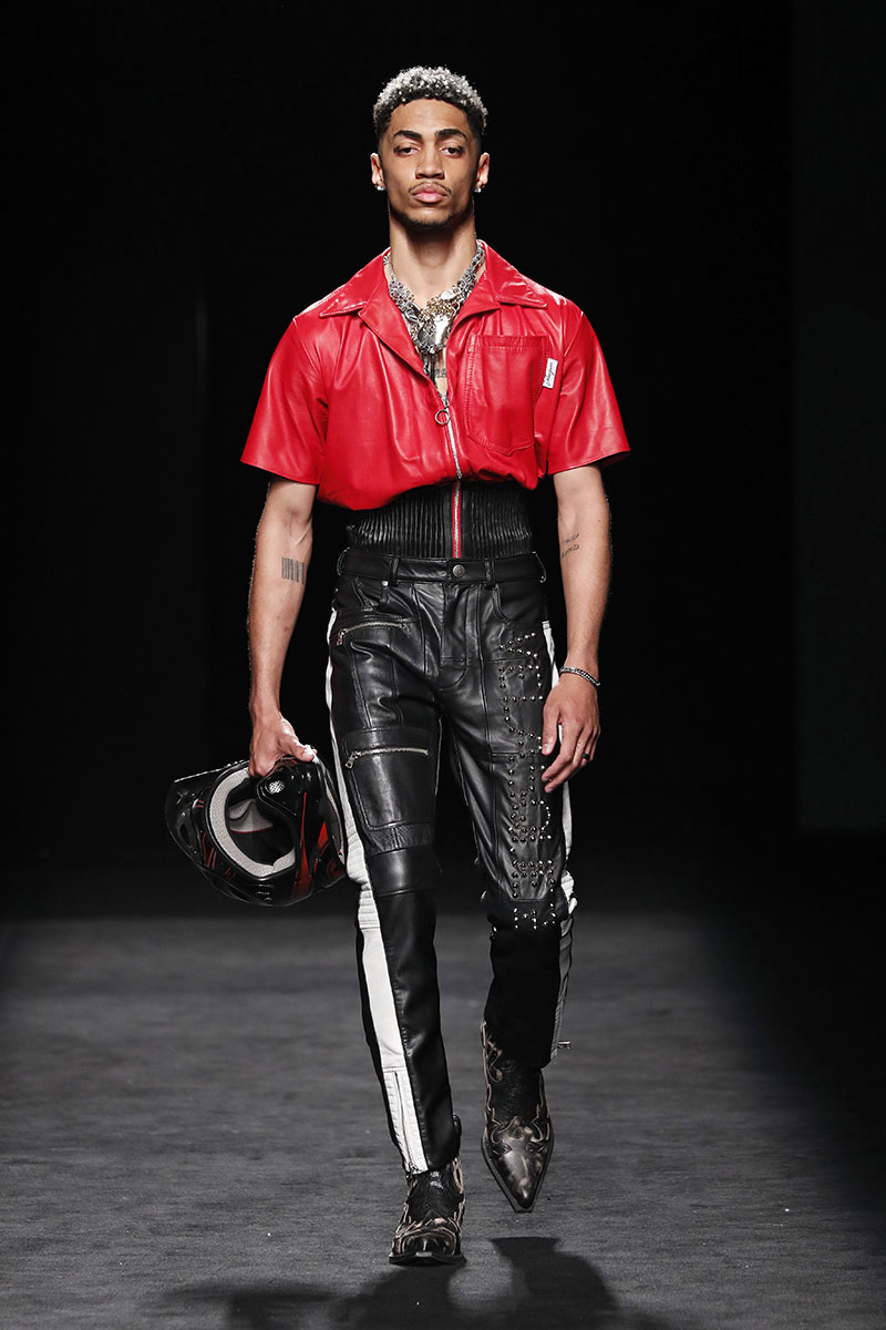 Mateo Velásquez pasarela EGO FW21 Madrid Fashion Week entrevista neo2 desfile nueva colección Leather Boys II