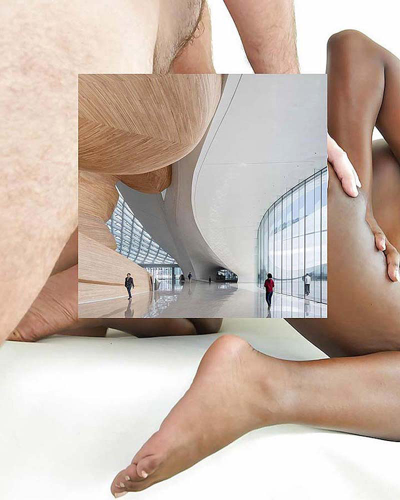 Giulia Marsico y sus collages erótico-arquitectónicos
