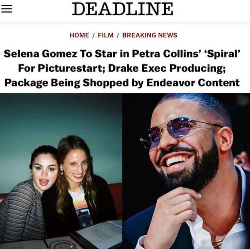 Selena Gomez con Petra Collins en Spiral