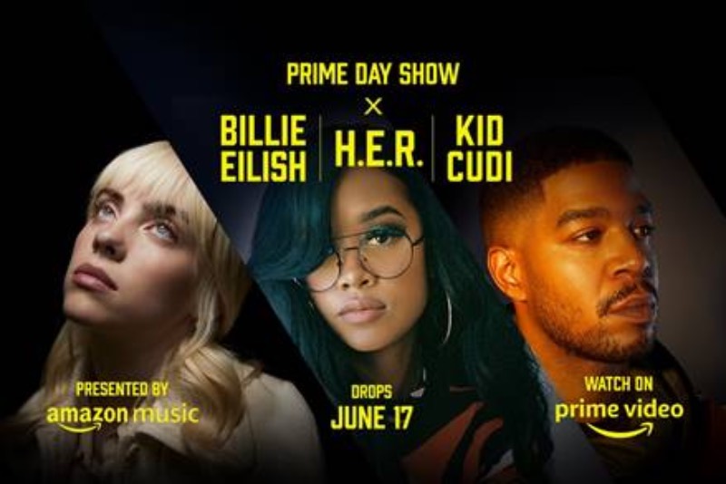 Prime Day Show con Billie Eillish, H.E.R y Kid Cudi