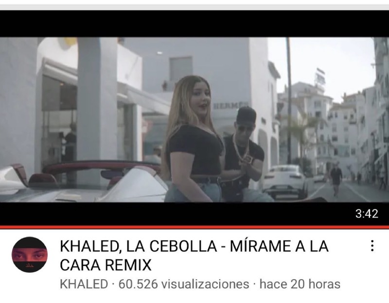 Khaled ft La Cebolla:  Mírame a la cara remix
