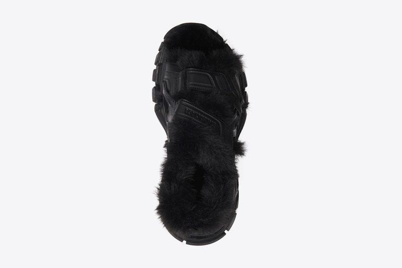 ¡Trend Alert! Balenciaga Track Sandal Fake Fur