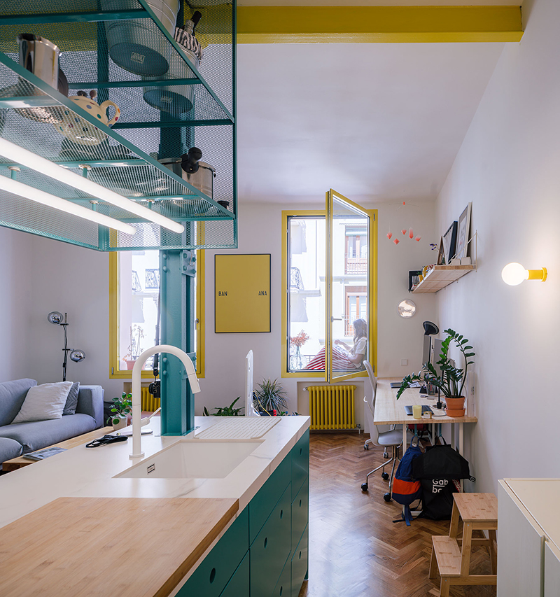 Impepinable Studio y su apartamento con playful design