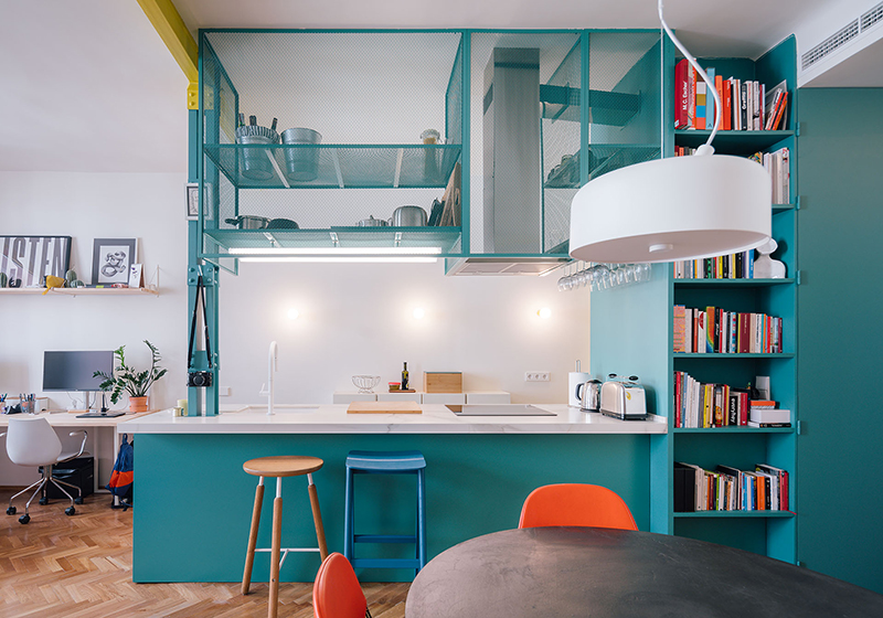 Impepinable Studio y su apartamento con playful design