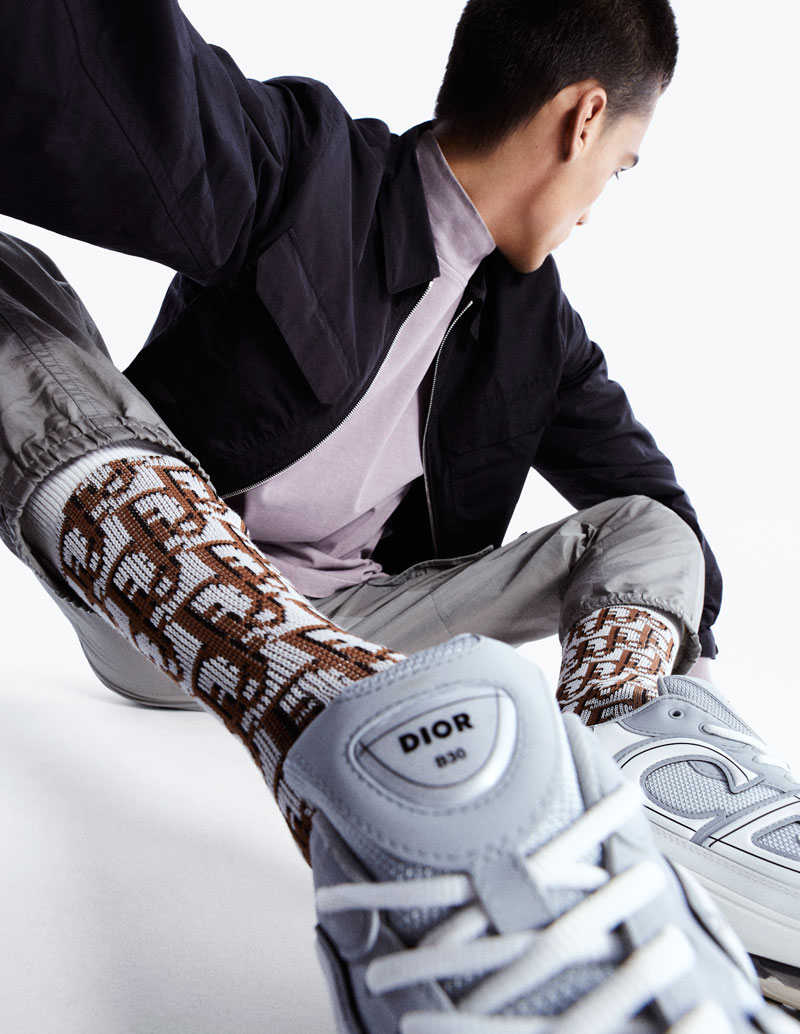 Las nuevas zapatillas masculinas B30 de Kim Jones para Dior