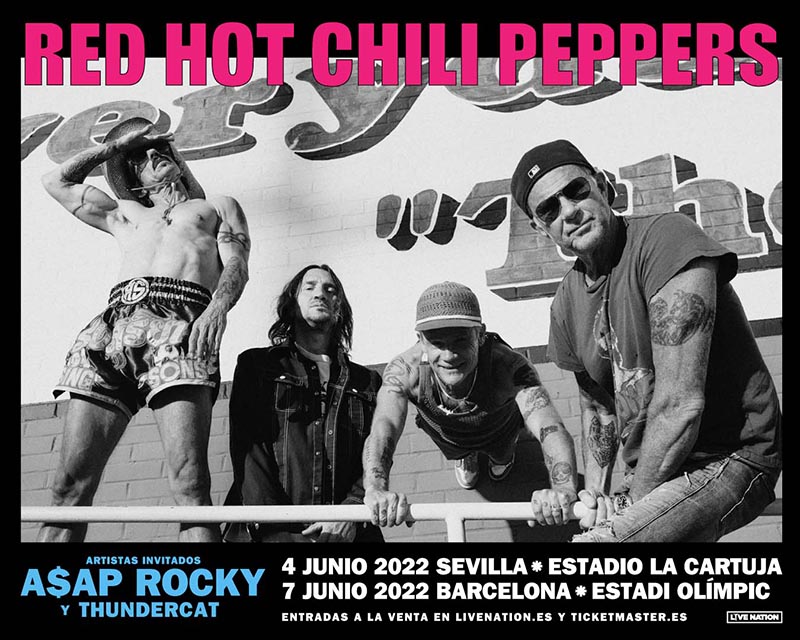 Red Hot Chili Peppers pararán en España en su gira mundial