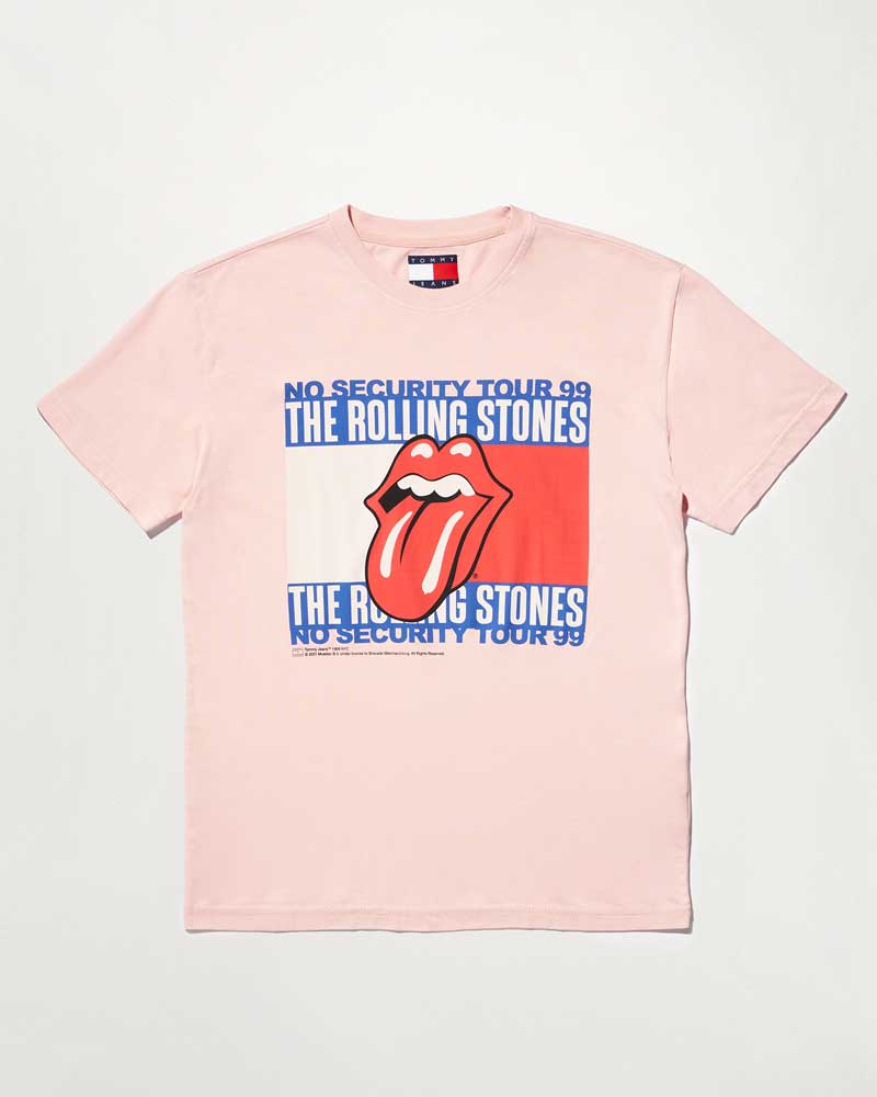 merch rolling stone 90s camiseta tommy hilfiger