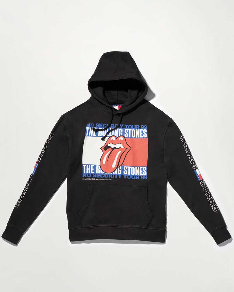 merch rolling stone 90s hoodie tommy jeans