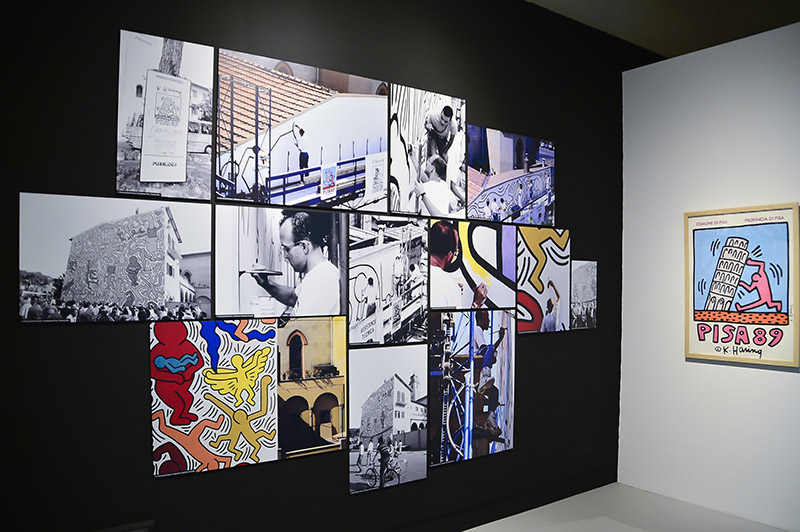 Keith Haring en el Palazzo Blu de Pisa. Vista de la exposición