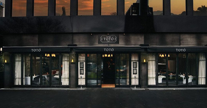 Restaurante Toto Madrid: fachada del local en el paseo de Castellana