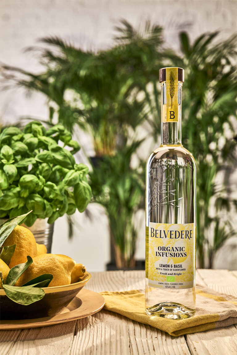 Belvedere Organic Infusions vodka hecho con la naturaleza