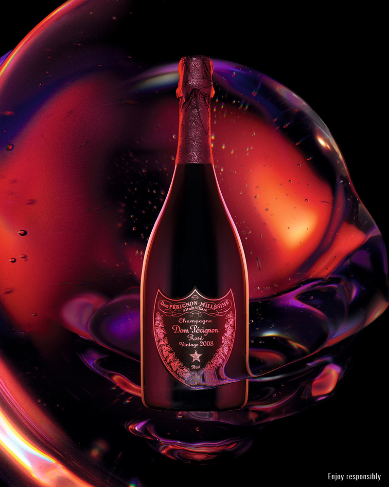 Comer con champán Dom Pérignon Rose Vintage