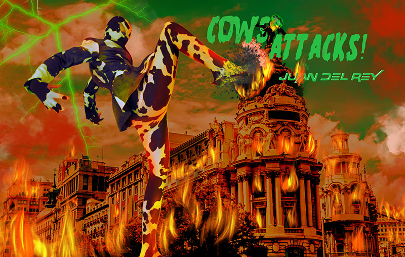 Juan del Rey presenta su primera colección: Cows Attacks!