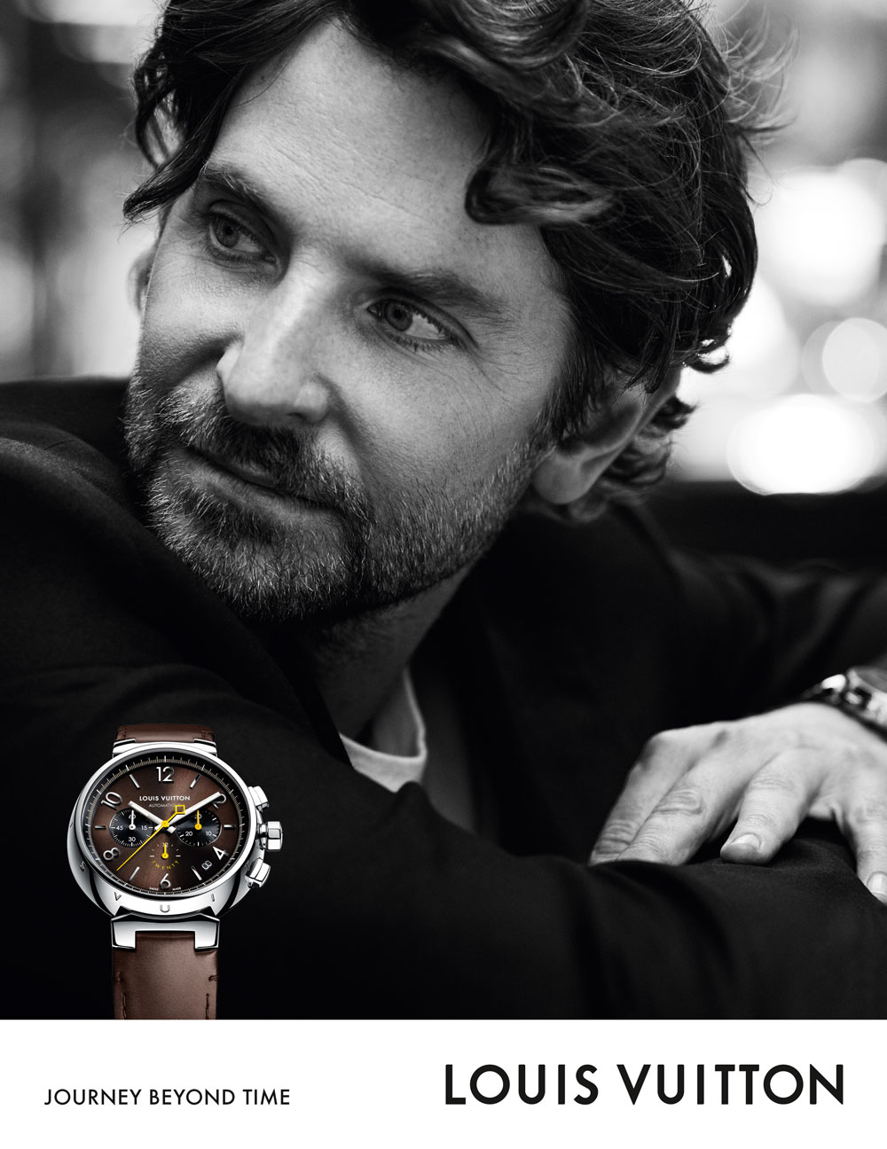 El reloj de Bradley Cooper es Tambour de Louis Vuitton