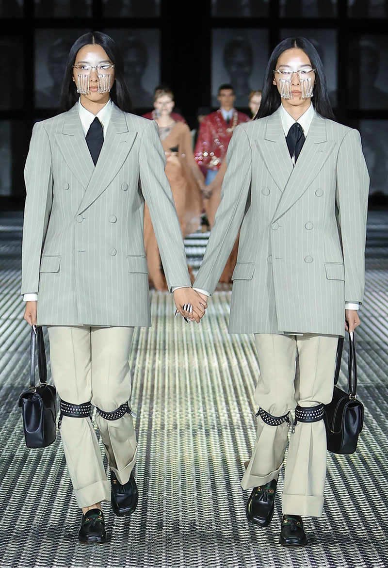 Desfile de moda Semana de la moda de Milán gemelos twins primavera verano 2023
