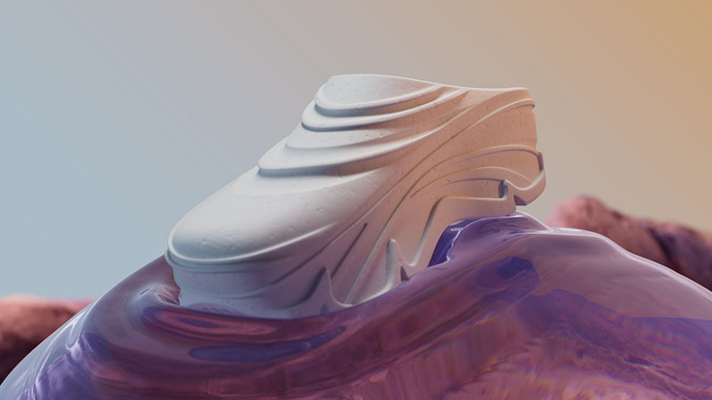 colaboración zapatos suela xxl estudio creativo diseño futurista metaverso