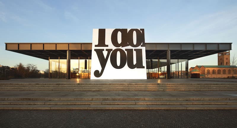 I do You. Monica Bonvicini, vista instalacion en la Neue Nationalgalerie