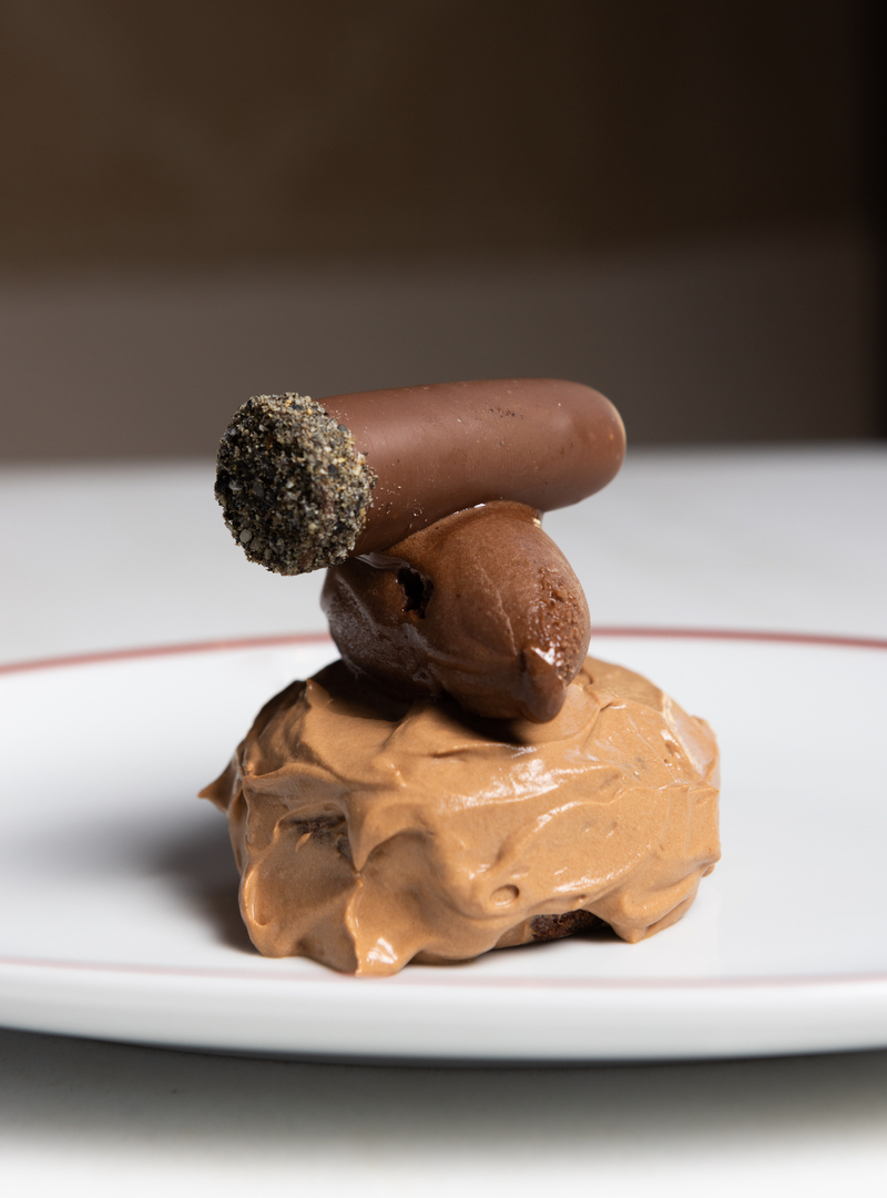Restaurante Picador Picasso: Chocolate en texturas y tabaco