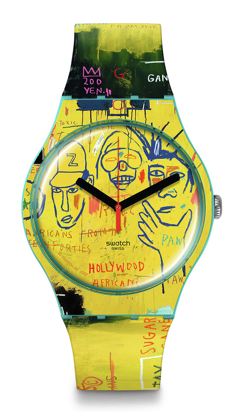 Swatch - Basquiat, reloj Swatch decorado con obra de Basquiat