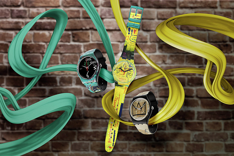 Tres nuevos Swatch inspirados en la obra de Basquiat