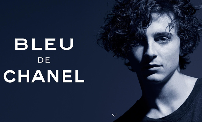 Timothèe Chalamet es el nuevo hombre de Bleu de Chanel