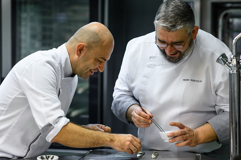 Restaurante Dagma en Barcelona: los dos chefs mano a mano