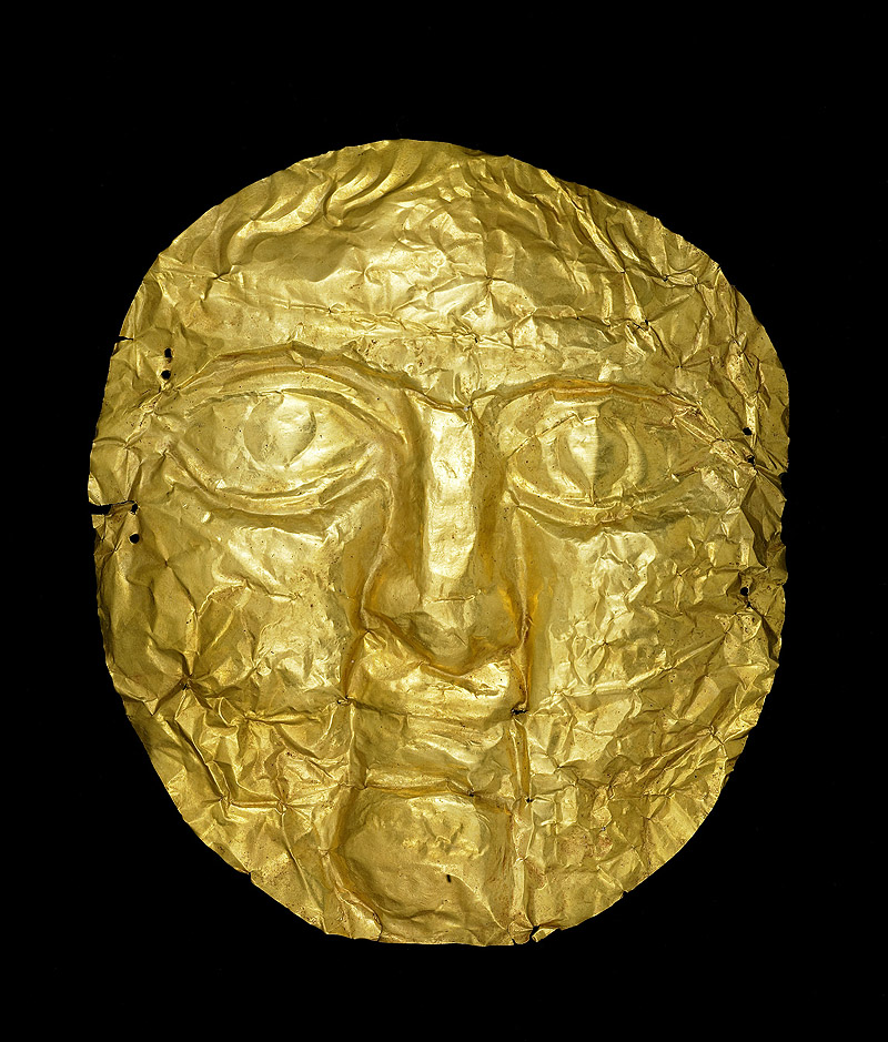 la imagen humana - imagen de una máscara humane de oro